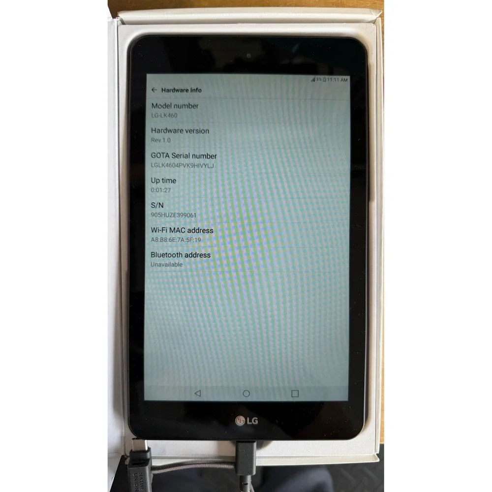 LG G Pad F2 8.0 Tablet LK460 16GB Black Android 8-inch Sprint WiFi 4G LTE